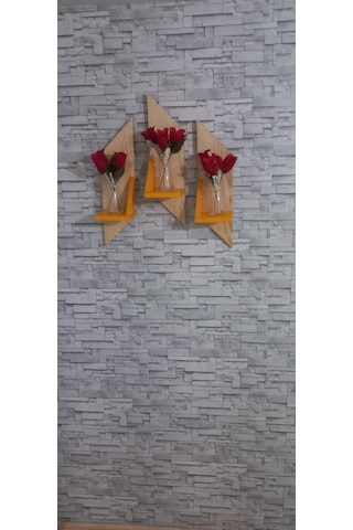 Ahşap Raf Çiçeklik 13.5x55 Cm