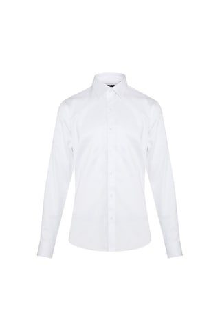 Hatemoğlu Modern Fit %100 Pamuk Gömlek Beyaz (540139965) Beyaz