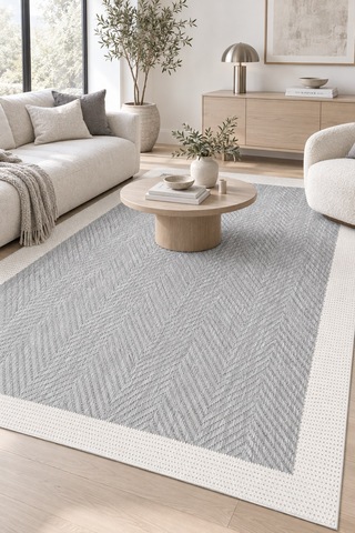 Vatra Gri Ekru Sisal Tarzı Modern Robot Süpürge Uyumlu Kolay Temizlenebilir Mutfak Oturma Odası Koridor Halısı Gri/ekru