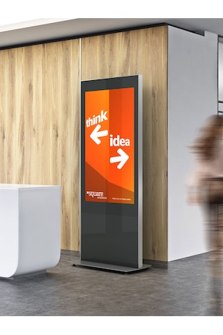Cletech C01 65" Digital Signage Totem + İiyama Lh6560uhs-b2ag Signage Monitör