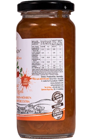 Atiye Laçin Portakallı Havuç Reçeli 290 G