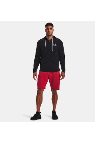 Under Armour Erkek UA Rival Terry Tam Boy Fermuarlı 1370409-001 Siyah