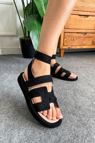 Helly Marka Model Premium Bantlı Sandalet Siyah siyah
