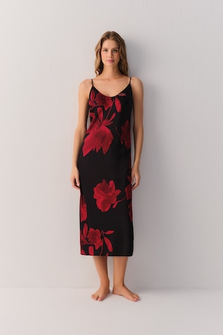 Suwen Seductive Satin Uzun Gecelik St60116131021 Gülkurusu