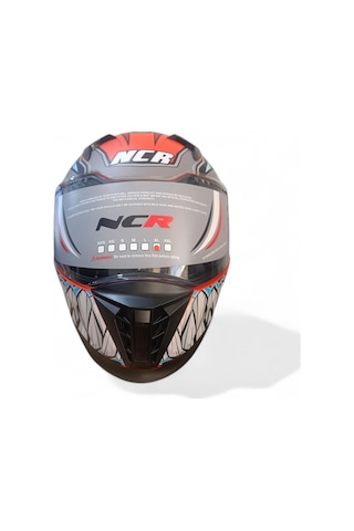 Ncr Kapalı Visörlü M69 Ece22-06 Belgeli Kask Turuncu