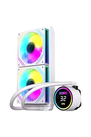 Zoko Twıst 240 Beyaz 240mm Argb Fanlı Sıvı Soğutma 240 MM