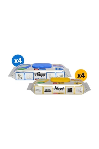 Sleepy Easy Clean Süper Yağ Çözücü&kireç Sökücü Yüzey Temizlik Havlusu&mendili 8x30 240 Yaprak Beyaz