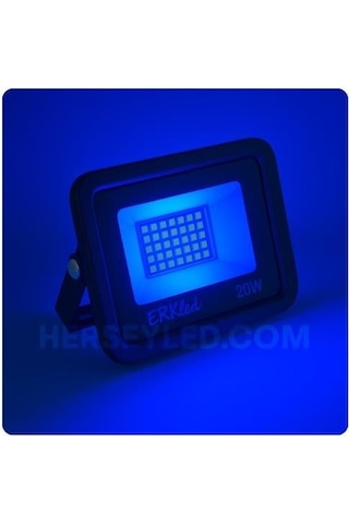 Erk 20w Mavi Led Projektör 220v Erk-3720 M Mavi Işık