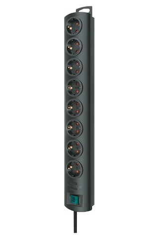 Brennenstuhl Primera Line 8'li Priz 2 Metre Siyah