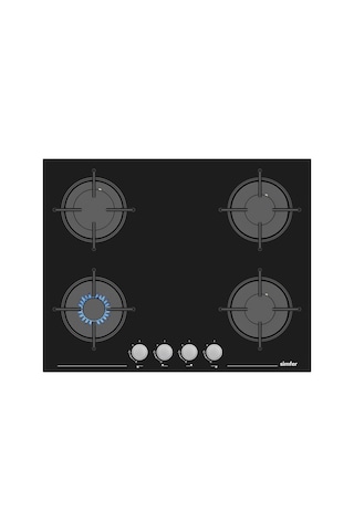 Simfer Steam Siyah 2'li Cam Ankastre Set (3653 Ocak + 8738 Davlumbaz)