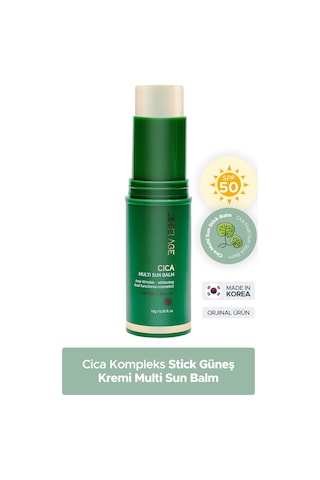 Lebelage Kuru ve Hassas Cilt İçin Stick Güneş Koruyucu Cica Sun Balm SPF 50+/PA ++++