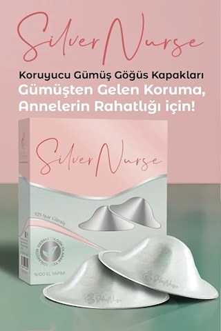 SilverNurse Koruyucu Gümüş Göğüs Ucu Kapakları