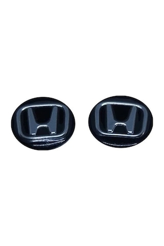 Honda Siyah Araç Anahtar Logo Amblemi Kumanda Logo14 Mm 2 Adet