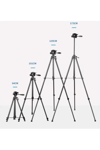 Ht-t04 Alüminyum 173 Cm Tripod Profesyonel Taşınabilir Dslr Cep Telefonu Tripodu