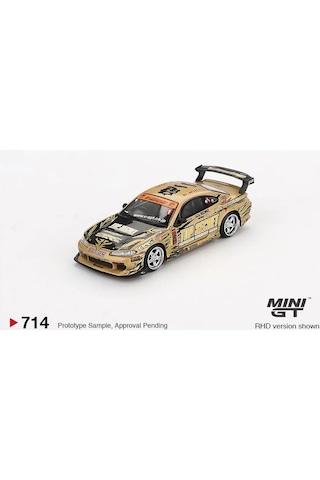Mını Cars Mını Gt 1:64 Nissan Silvia S15 Top Secret Blister Ambalaj, Metal 471189100 Altın Rengi