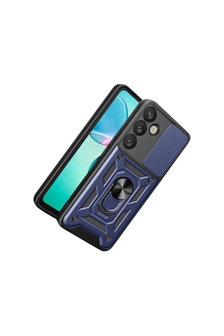 Galaxy Uyumlu S26 Plus Pars Lens Yüzüklü Silikon - Lacivert
