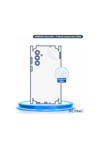 Schitec Samsung Galaxy Uyumlu, M35 Fullbody Nano Kaplama Koruyucu Film
