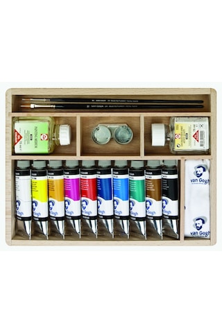 Van Gogh Basic Box Ahşap Çantalı Yağlıboya Seti