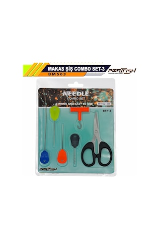 Portfish Boili Makas Şiş 6 Lı Combo Set