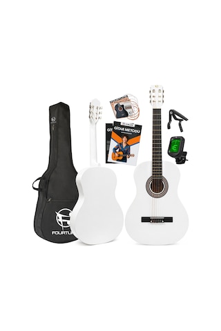 Fourtune Luca C-180wh Beyaz Klasik Gitar Seti 4/4 Sap Ayarlı