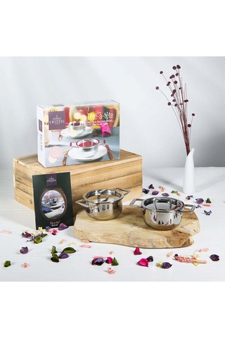 Castel Pro Ultraply Mini Güveç Tenceresi, 2'li Set Çok Renkli