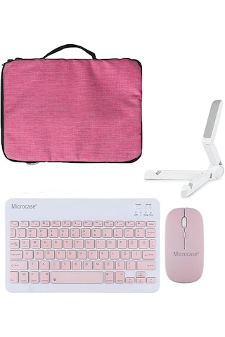 Lenovo Tab Plus Tablet Uyumlu Çanta+klavye +mouse+stand Al8127