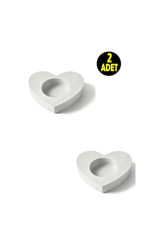 2 Adet Gri Suda Havuzda Yüzen Suya Batmayan Restoran Cafe Bar Ev İçin Kalp Şeklinde Tealight Mumluk
