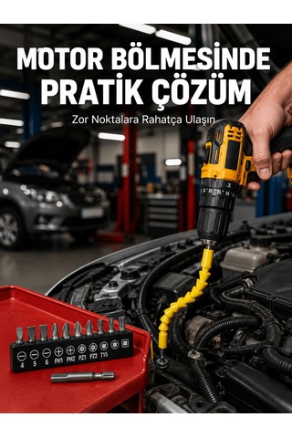 12 Parça Vidalama Uç Seti Akrobat Tasarım Dayanıklı Metal Yeni Ne