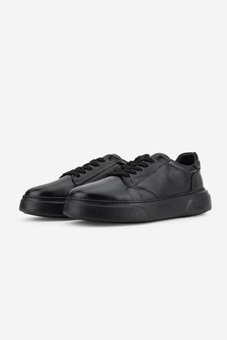 Valmenti Erkek Hakiki Deri Siyah/siyah Sneakers & Spor Ayakkabı 1212 2509 Erk Ayk Sk26-27 Syh Tbn/syh Fltr
