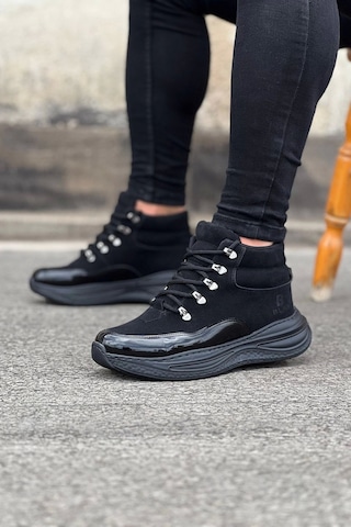 Wagoon Wg035 Kömür Rugan Yüksek Taban Yarım Bilek Bot Çok Renkli