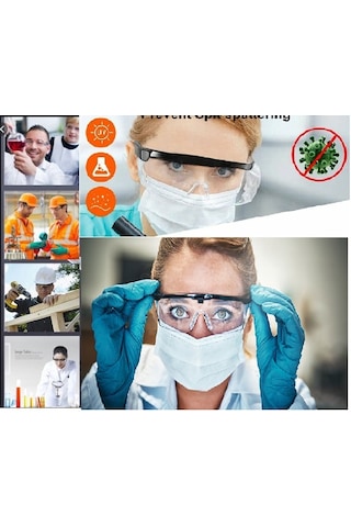 Makroyapimarket Eltos Batu Koruyucu Gözlük-Şeffaf Çalişma Gözlüğü Genel Kullanım