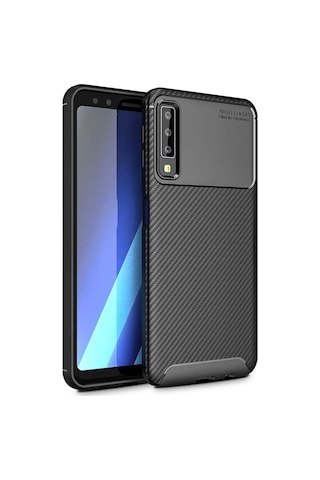 Samsung Galaxy Uyumlu A7 2018 Kilif Karbon Tasarim Negro Silikon Kapak 405264379