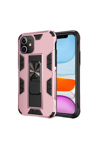 Apple Uyumlu iPhone 11 Kılıf Zore Volve Kapak Rose Gold