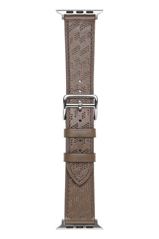 Watch Ultra 49mm Uyumlu Krd-76 Pu Deri Kordon Strap Kayış Clo- Kahverengi