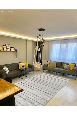 %100 Akrilik Makine Kesme Yolluk Mutfak Koridor Salon Yatak Odası Halısı Neh12