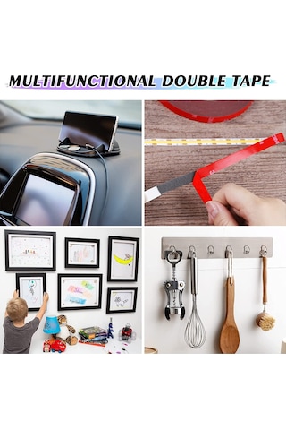 3M Çift Taraflı Güçlü Ince Bant 12 mm Genişlik X 5 Metre