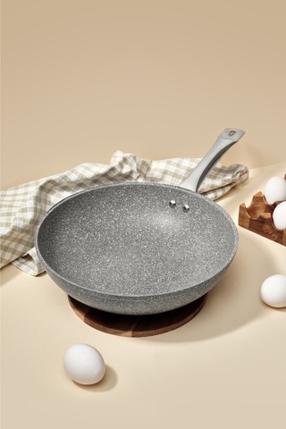 Urla Wok Tava Gri 28 Cm Gri