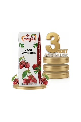 Meysu Nektar Vişne 3x200 Ml