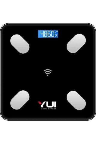 Yuı Kb13 Akıllı Bluetooth Şarjlı Tartı Siyah