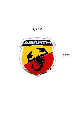 Abarth Arma Alüminyum Pleksi Arma - Abarth Arma Sticker