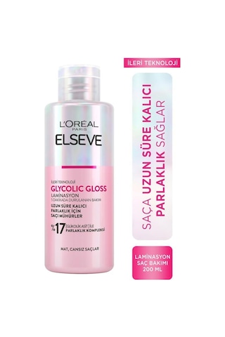 Elseve Glycolic Gloss Laminasyon Saç Bakımı 200 ML