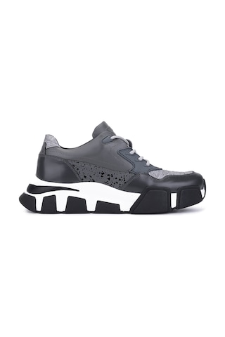Tamer Tanca Erkek Hakiki Deri Gri Sneakers & Spor Ayakkabı 1145 12546-y Erk Ayk Y246 Grı Prst