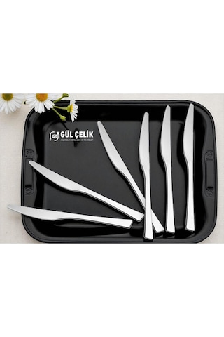 Yemek Bıçağı 12 Parça 12 Kişilik 18/0 Kalite 3 Mm Kalınlık Paslanmaz Çelik