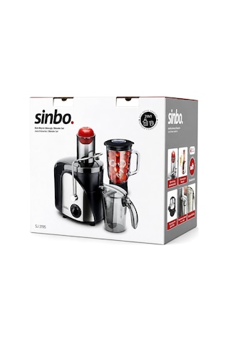 Sinbo Sj-3195 Katı Meyve Ve Sebze Sıkacak Blender Set 600w 1000ml Meyve Suyu Haznesi 2n1 Diğer