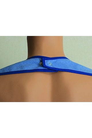 Ata Exclusive Fabric Cepli Çıtçıtlı Sıvı Geçirmez Yıkanabilir Yetişkin Hasta Yemek Önlüğü