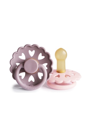 Frigg Fairytale İkili Kauçuk Emzik-Twilight Mauve/White Lila 6-18 Ay Lila