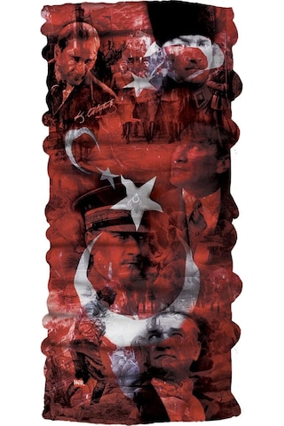 Narr Ayyıldızlı Atatürk Bandana Kırmızı