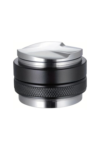 Honeybeeshop 51 Mm Ayarlanabilir Basınçlı Çift Başlı Espresso Tamper Alüminyum Alaşımlı Kahve Değirmeni Ev Restoran Kullanımı Ahşap