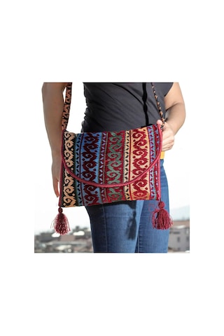 Bk Gift El Yapımı Otantik Türk Kilim Omuz Çantası -5, Günlük, Kitap, Tablet, Plaj Ve Seyahat Çantası Kobitmeyencom35840 Bk Gift