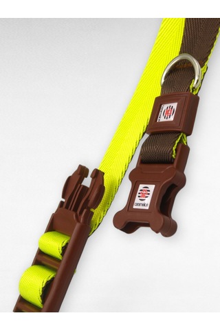 Caramelos Hands-free Eller Serbest Gezdirme Kayışı- Köpek Gezdirme Kayışı - Eller Serbest- Kahverengi - Yeşil